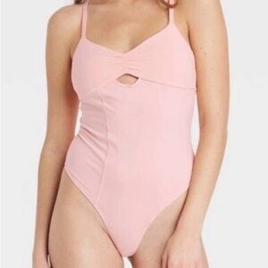Colsie Pink Thong Bodysuit NWT sweet valentine basic
